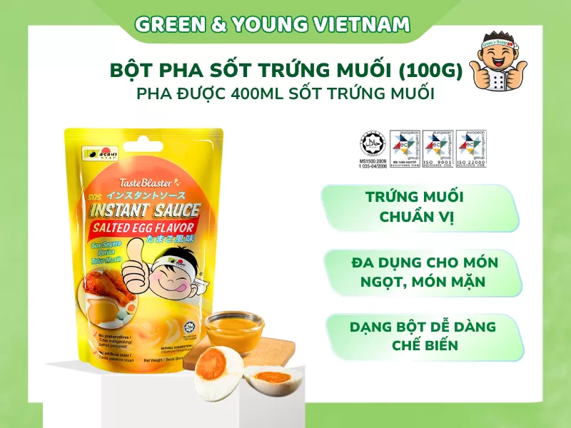 Bột sốt trứng muối ăn liền cao cấp